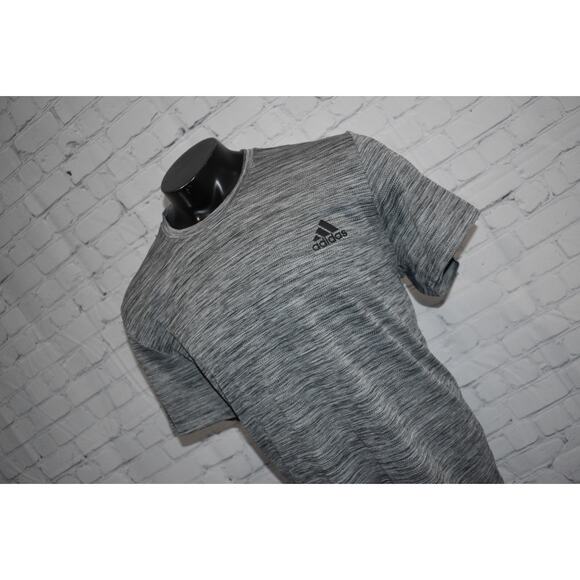Adidas Gym Shirt Workout Mens Size 2XL ClimaLite Polyester Performance Gray - Picture 5 of 5